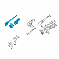 OEM 2007 Lexus RX400h Steering Shaft Diagram - 4522048100