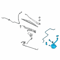 OEM 2018 Ford Flex Reservoir Assembly Diagram - DA8Z-17618-C
