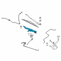 OEM 2018 Lincoln MKT Wiper Linkage Diagram - AE9Z-17566-A