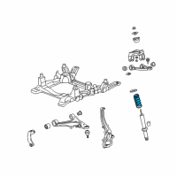 OEM Cadillac SRX Front Spring Diagram - 25810850