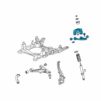 OEM Cadillac SRX Upper Control Arm Diagram - 19181783