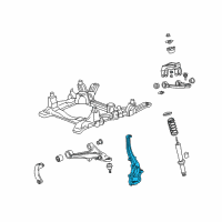 OEM Cadillac SRX Knuckle Diagram - 25998393