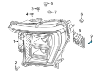 OEM 2021 Ford Mustang Mach-E Module Screw Diagram - -W506945-S900