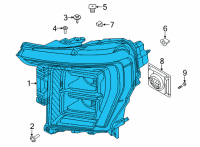 OEM 2021 Ford F-150 LAMP ASY Diagram - ML3Z-13008-X