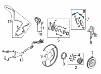 OEM 2021 GMC Yukon XL Wear Sensor Diagram - 84688287