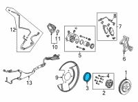 OEM 2021 Cadillac Escalade Hub Assembly Seal Diagram - 84273180