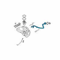 OEM 2009 Nissan Quest Tube Assy-Filler Diagram - 17221-CK000