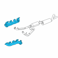 OEM 2001 Ford F-250 Super Duty Manifold Diagram - YC2Z-9430-AA