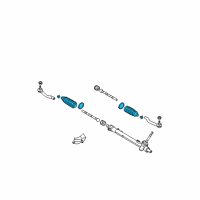 OEM 2014 Nissan Rogue Select YOOT Kit-Manual Steering Gear Diagram - 48203-JD01A