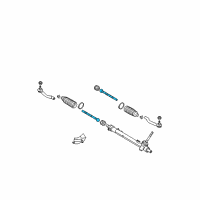 OEM Nissan Rogue Select Socket Kit-Tie Rod, Inner Diagram - D8521-JD00B