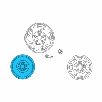 OEM 1997 Nissan Quest Disc Wheel Assembly Diagram - 40300-2Z100