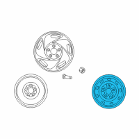 OEM 2002 Nissan Quest Spare Tire Wheel Assembly Diagram - 40300-2Z110