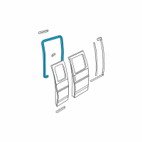 OEM 2008 Chevrolet Express 1500 Weatherstrip Diagram - 15126640