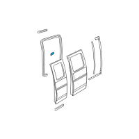 OEM 2015 Chevrolet Express 2500 Upper Weatherstrip Diagram - 23345370
