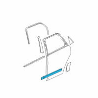 OEM 2006 Chevrolet Equinox Side Molding Diagram - 19179466