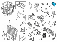 OEM 2022 BMW M340i xDrive Sensor F. Auc Diagram - 64-11-6-833-647