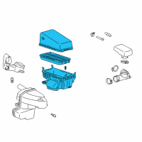 OEM 1999 Toyota RAV4 Air Cleaner Assembly Diagram - 17700-74543