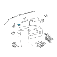 OEM 2004 Toyota RAV4 Air Bag Sensor Diagram - 8917349305