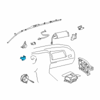 OEM 2004 Toyota RAV4 Side Sensor Diagram - 89860-42020