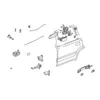 OEM 2006 Honda CR-V Rod, L. RR. Door Lock Diagram - 72672-S9A-003