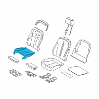 OEM 2019 BMW 640i Gran Coupe Foam Section, Comfort Seat, Left Diagram - 52-10-7-308-029