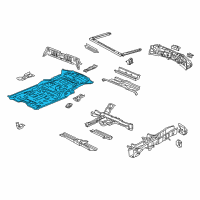 OEM 2010 Acura ZDX Panel, Floor Diagram - 65111-SZN-A00ZZ