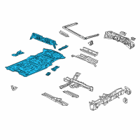 OEM Acura ZDX Panel Sub Complete, Floor Diagram - 65200-SZN-A00ZZ