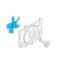 OEM 2013 Nissan Cube Fan Motor Diagram - 21486-1FA0A