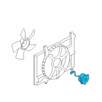 OEM 2010 Nissan Cube Motor Assy-Fan Diagram - 21487-3GF1A