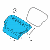 OEM Hyundai Veloster Panel Assembly-Tail Gate Diagram - 73700-J3000