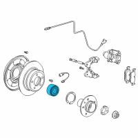 OEM 1999 BMW 318ti Angular Contact Ball Bearing, Radial Diagram - 33-41-1-124-358