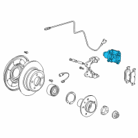 OEM 1999 BMW Z3 Brake Caliper Left Diagram - 34-21-1-164-397