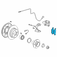 OEM 1997 BMW Z3 Rear Brake Pads Diagram - 34-21-6-761-238