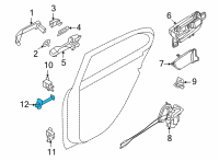 OEM 2020 Nissan Versa Link-Check, Rear Door Diagram - 82430-5EF0A