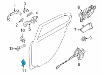 OEM Nissan Versa Hinge Assy-Front Door, Lower LH Diagram - 82421-5RB0A