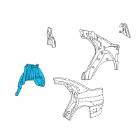 OEM Mercury Sable Wheelhouse Diagram - YF1Z-5427886-AA