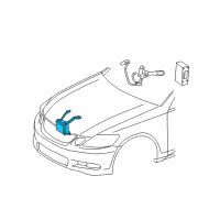 OEM Lexus GS300 Sensor Assy, Millimeter Wave Radar Diagram - 88210-30080