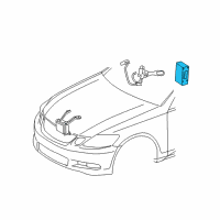 OEM 2011 Lexus GS350 Computer Assy, Distance Control Diagram - 88240-30422