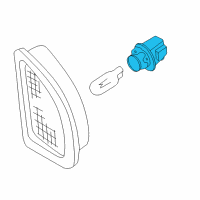 OEM 1993 Infiniti Q45 Socket Assembly-Side Marker Lamp Diagram - 26255-30R00