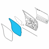 OEM 2022 Ford Edge Door Weatherstrip Diagram - FT4Z-5820531-A