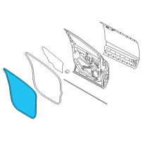 OEM 2018 Ford Edge Weatherstrip On Body Diagram - FT4Z-5820708-B