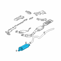 OEM Lincoln Aviator Muffler Diagram - 2C5Z-5230-AA