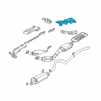 OEM Lincoln Aviator Exhaust Heat Shield Diagram - 2C5Z-5G221-AB