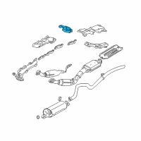 OEM 2004 Lincoln Aviator Exhaust Heat Shield Diagram - 2C5Z-9H475-AB