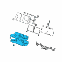 OEM 2011 Chevrolet Camaro Seat Cushion Pad Diagram - 20967435