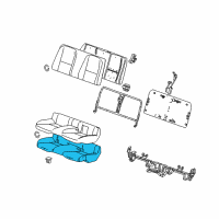 OEM 2015 Chevrolet Camaro Seat Cushion Pad Diagram - 92230537