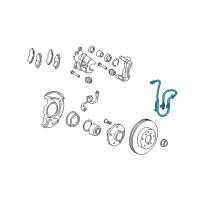 OEM Pontiac Front Speed Sensor Diagram - 19353986