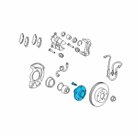 OEM Pontiac Vibe Front Wheel Bearing Diagram - 19184283