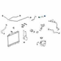 OEM GMC Acadia Lower Hose Clamp Diagram - 11570615