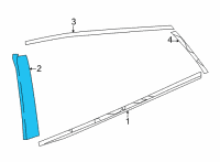 OEM 2019 Toyota Mirai Applique Diagram - 75761-62010